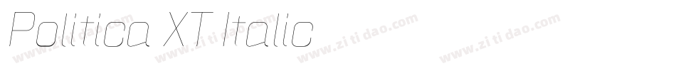 Politica XT Italic字体转换